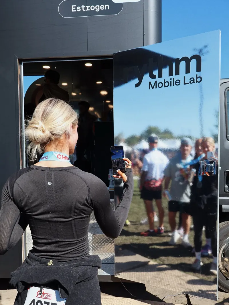 The Rythm Mobile Lab truck set up at an outdoor event